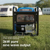 3.3Kw / 3300W Petrol Open Frame Inverter Generator, Recoil Start, 3.0Kw Continuous, 7.5L Long-Run Tank, Pure Sine Wave