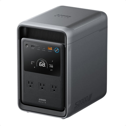 SOLIX S2000, 2010Wh 1500W Power Station, 10Ms UPS, Home Backup