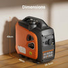 2000W Petrol Inverter Generator, Silent Portable for Camping
