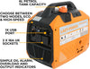 3500W Portable Inverter Generator Petrol, 4-Stroke 149Cc Quiet Power Station, Pure Sine Wave Generator with 6L Fuel Tank, 230V/50Hz, Ideal for Camping, RV, Outdoor, and Home Backup - Orange