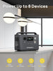 Portable Power Station 800W with 100W Solar Panel Included, 512Wh Lifepo4 Batteries, AC 220V-240V Output, UPS, Foldable Solar Panel with Junction Box, IP65, for Outdoor Camping/Rv/Home Backup