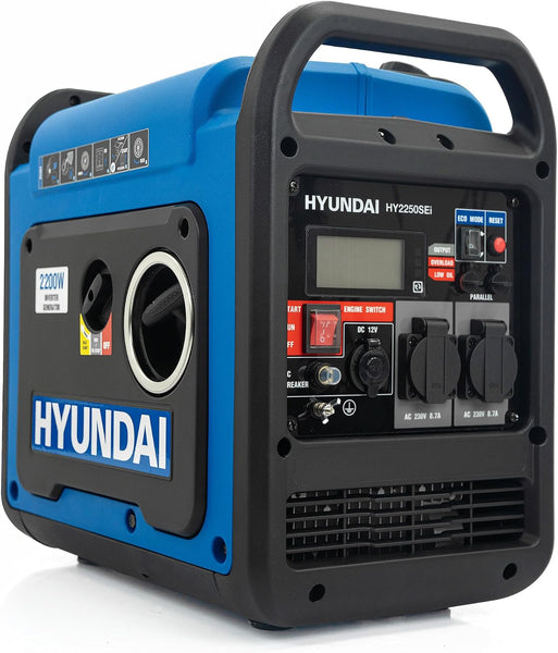 2200W / 2.2Kw Petrol Inverter Generator, Electric Start, Pure Sine Wave Output, Lightweight, Quiet Running with 3 Year Warranty, Multi-Color