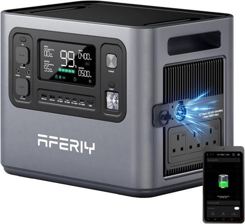 2800W 2048Wh Expandable Portable Power Station, Max 10240Wh Capacity, 1.5H Fast Charge, PD 140W, <10Ms UPS Backup, App Control, Solar Generator for Caravans, Camping & Home, 7-Year Wa-Rranty