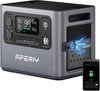 2800W 2048Wh Expandable Portable Power Station, Max 10240Wh Capacity, 1.5H Fast Charge, PD 140W, <10Ms UPS Backup, App Control, Solar Generator for Caravans, Camping & Home, 7-Year Wa-Rranty