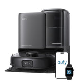 eufy E25 Omni, Robot Vacuum Cleaner with Mop,HydroJet Self-Clean Roller Mop