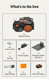 WORX Landroid Vision Cloud WR306E 2WD Robotic Lawnmower without Boundary Cable for 600 m² with Cut to Zero Module (AI Obstacle Detection, VSLAM+ RTK Cloud Navigation, Auto Mapping, App Control)