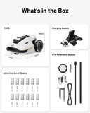 MAMMOTION YUKA 3000 Robot Lawn Mower, Perimeter Wire free,Recommended 3000 m, Max.4000 m,Equipped with Ultrasense Al vision, Handles 45% slopes Cutting Heights 20-90mm, Automatic Mapping