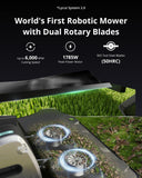 Lymow One Plus Robot Lawn Mower, Wire-Free RTK+Vision Navigation, 1.73 Acres Daily Coverage, 100% Slope (45°) Climbing, 1.2"-4" Cut Height, AWD All-Terrain Automatic Robotic Mower, App Control