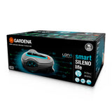 Gardena smart SILENO life 1000 m² robot lawnmower set: Innovative LONA AI technology, controlled via app, SensorControl, for slopes up to 35%, incl. smart gateway, EN version, UK plug (19702-68)