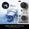 ECOVACS DEEBOT X8 PRO OMNI Robot Vacuum and Mop, 18000Pa, OZMO ROLLER Instant Self-Washing Mopping, 40-75℃ Hot Water Mop Washing, Auto Cleaning Solution Adding, Hot Air-Drying, Self-Emptying, Black
