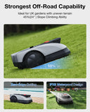 ECOVACS GOAT O600 RTK Robot Lawn Mower,Wire-Free TrueMapping 2.0 RTK Navigation,AIVI AI Obstacle Avoidance,19cm Cutting Width Robot Lawnmower for Medium Gardens up to 600m²,App Control,IPX6 Waterproof