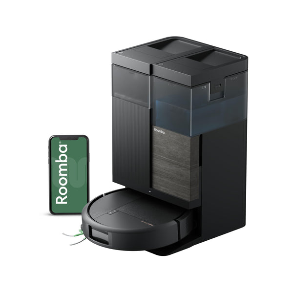 iRobot Roomba Plus 575 Robot Vacuum & Mop Combo, 25,000Pa Suction, PrecisionVision AI Obstacle Avoidance, 90 Days Emptying, Multifunction Dock, Self‑Cleans, Heated Wash & Dry, Lifting Spinning Mops