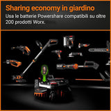 WORX Landroid L WR148E Robot Lawn Mower for large gardens up to 800m2 / Automatic robotic lawn mower for manicured lawn with application control, wifi connectivity