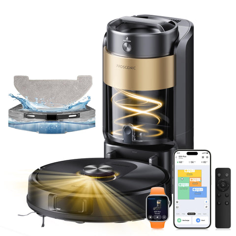 Proscenic Q20Plus Robot Vacuum and Mop, 200-Minute Runtime, 10000Pa