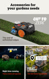 WORX Landroid Vision Cloud WR306E 2WD Robotic Lawnmower without Boundary Cable for 600 m² with Cut to Zero Module (AI Obstacle Detection, VSLAM+ RTK Cloud Navigation, Auto Mapping, App Control)