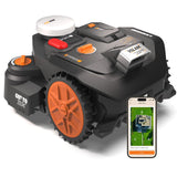 WORX Landroid Vision Cloud WR306E 2WD Robotic Lawnmower without Boundary Cable for 600 m² with Cut to Zero Module (AI Obstacle Detection, VSLAM+ RTK Cloud Navigation, Auto Mapping, App Control)