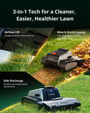 Lymow One Plus Robot Lawn Mower, Wire-Free RTK+Vision Navigation, 1.73 Acres Daily Coverage, 100% Slope (45°) Climbing, 1.2"-4" Cut Height, AWD All-Terrain Automatic Robotic Mower, App Control