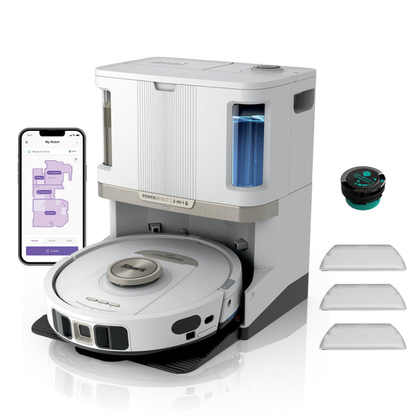 Shark PowerDetect Robot Vacuum and Mop - 3D LiDAR Navigation - White