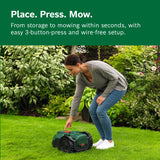 Bosch Cordless Robot Lawn Mower VISIMOW18V-100 (For Lawns up to 100 m², Cutting Width: 16 cm, Height of Cut: 20-60 mm, incl Battery and Charger)
