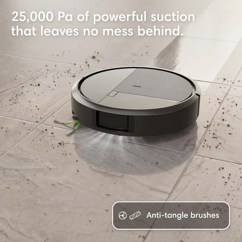 iRobot Roomba Plus 575 Robot Vacuum & Mop Combo, 25,000Pa Suction, PrecisionVision AI Obstacle Avoidance, 90 Days Emptying, Multifunction Dock, Self‑Cleans, Heated Wash & Dry, Lifting Spinning Mops