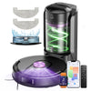 Vexilar Robot Vacuum W15,10000Pa/180Min,Self Emptying,Multi-Cyclone Bagless