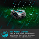 Gardena smart SILENO life 1000 m² robot lawnmower set: Innovative LONA AI technology, controlled via app, SensorControl, for slopes up to 35%, incl. smart gateway, EN version, UK plug (19702-68)