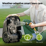 SUNTEK Robot Lawn Mower without Boundary, AI Pure Vision Robotic Mower with Auto Mapping, Slope up to 35°, IPX5 Waterproof Rating, Automatic Mapping, APP Control for lawns up to 250 m²
