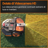 WORX Landroid L WR148E Robot Lawn Mower for large gardens up to 800m2 / Automatic robotic lawn mower for manicured lawn with application control, wifi connectivity