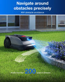 ECOVACS GOAT O600 RTK Robot Lawn Mower,Wire-Free TrueMapping 2.0 RTK Navigation,AIVI AI Obstacle Avoidance,19cm Cutting Width Robot Lawnmower for Medium Gardens up to 600m²,App Control,IPX6 Waterproof
