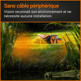 WORX WR202E Landroid Vision Robotic Lawn Mower – 250m² Patented AIA Mowing Multi-Zone, Auto Charging, 20V PowerShare Battery, Rain Sensor, Cut-to-Edge Technology, App-Controlled, 2025 Model