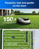 ECOVACS GOAT O600 RTK Robot Lawn Mower,Wire-Free TrueMapping 2.0 RTK Navigation,AIVI AI Obstacle Avoidance,19cm Cutting Width Robot Lawnmower for Medium Gardens up to 600m²,App Control,IPX6 Waterproof