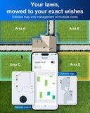 ECOVACS GOAT O600 RTK Robot Lawn Mower,Wire-Free TrueMapping 2.0 RTK Navigation,AIVI AI Obstacle Avoidance,19cm Cutting Width Robot Lawnmower for Medium Gardens up to 600m²,App Control,IPX6 Waterproof