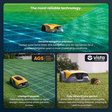 STIGA A 15v Robot Lawn Mower with Built-In AI Camera, Boundary-Wire Free Autonomous Navigation, Virtual Perimeter, Garage Cover Included – For Gardens Up to 1500 m²