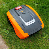 Yard Force EasyMow 260B Robotic Lawnmower with additional protection with built-in sensors: lift, obstacle, turnover, Tilt for lawns, Orange, 260 m²