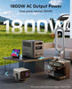 1800W 1024Wh Portable Power Station,P180 Solar Power Generator,Fast Charging 0-90% in 60 Minutes, 140W USB-C Output,220V-240V,Lifepo4 Battery UPS for Camping, Road Trips, Home,7-Year Warranty