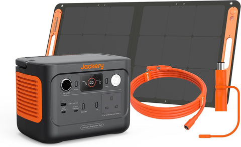 Solar Generator 240 V2, 256Wh Power Station with 100W Solar Panel
