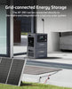 2800W 2048Wh Expandable Portable Power Station, Max 10240Wh Capacity, 1.5H Fast Charge, PD 140W, <10Ms UPS Backup, App Control, Solar Generator for Caravans, Camping & Home, 7-Year Wa-Rranty