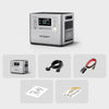 2400W 2048Wh Portable Power Station with 200W Solar Panel, Solar Generator Control via App, Lifepo4 Battery Quick Charge in 1.5H, 240V AC Outlets, 13 Outputs for Home Emergency/Camping/Rv