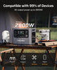 2800W 2048Wh Expandable Portable Power Station, Max 10240Wh Capacity, 1.5H Fast Charge, PD 140W, <10Ms UPS Backup, App Control, Solar Generator for Caravans, Camping & Home, 7-Year Wa-Rranty