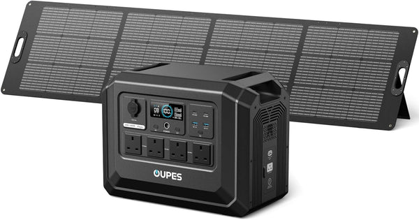 Mega 1 Lite Solar Generator with 240W Panel, 1024Wh Power Station