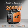 2000W Petrol Inverter Generator, Silent Portable for Camping