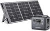 Portable Power Station 800W with 100W Solar Panel Included, 512Wh Lifepo4 Batteries, AC 220V-240V Output, UPS, Foldable Solar Panel with Junction Box, IP65, for Outdoor Camping/Rv/Home Backup