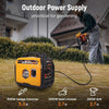 3500W Dual Fuel Inverter Generator Portable Digital Meter
