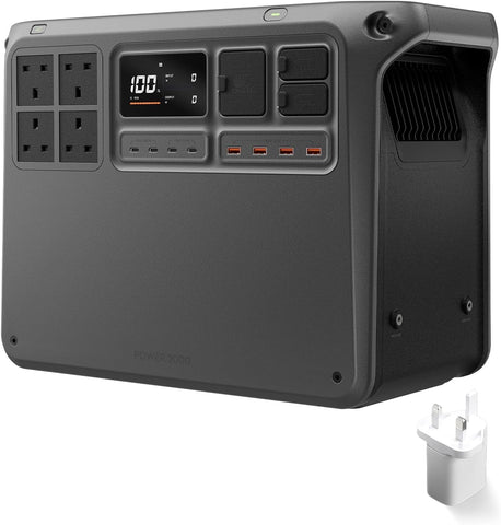 Power 2000 Portable Power Station, 2048Wh LFP Battery