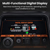3500W Dual Fuel Inverter Generator Remote/Electric Start 4-Stroke Lpg/Petrol Inverter Generator Digital Meter Compact and Lightweight 25Kgs for Camping, RV Travel, Home, or Jobsites