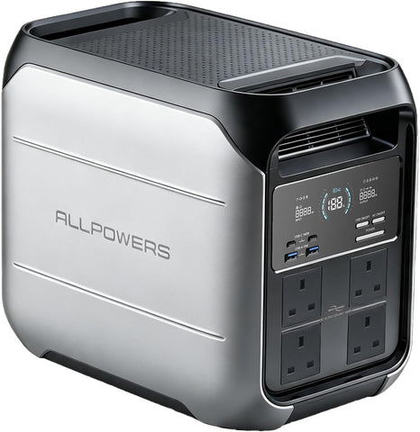 P1800 1024Wh Portable Power Station, 4X AC 1800W Lifepo4 Battery