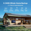 Solar Generator Apex 300 & B300K, 5529.6Wh/6000+ Cycles W/6 3840W AC (7680W Surge), 2-4 Day Emergency Backup for Home & RV