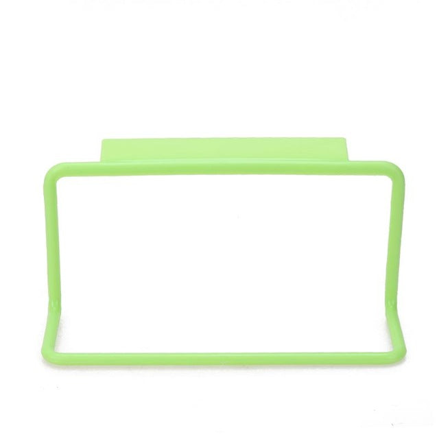 PP Plastic Towel Rack Hanging Holder Cupboard Kitchen Cabinet Bathroom Towel Rack Cupboard Hanger Rangement