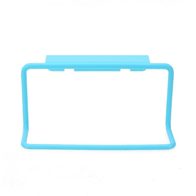 PP Plastic Towel Rack Hanging Holder Cupboard Kitchen Cabinet Bathroom Towel Rack Cupboard Hanger Rangement