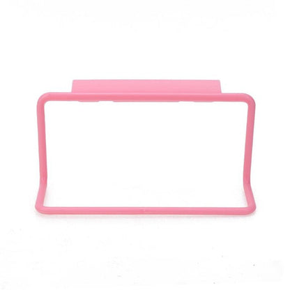 PP Plastic Towel Rack Hanging Holder Cupboard Kitchen Cabinet Bathroom Towel Rack Cupboard Hanger Rangement
